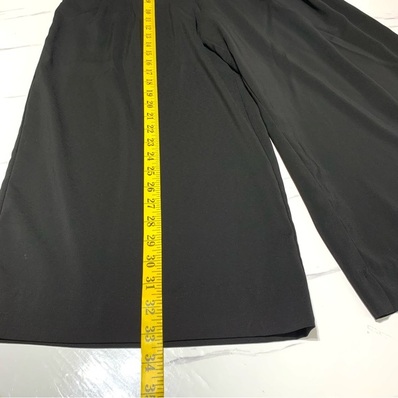 Zara Women’s Like New Black Square Tie Front Ribbon Pants Size Small - Picture 13 of 16